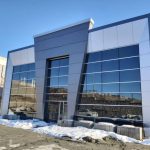 اجرای نمای کرتین وال سمی فریم لس